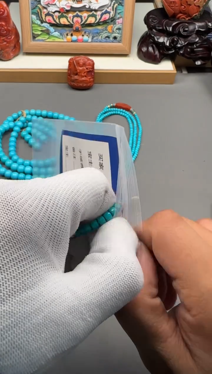 【闪购商品】绿松石手串手串18K金镶嵌手串手串