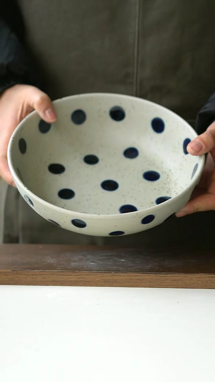 【闪购商品】陶瓷手绘蓝宝石深盘@4-2@