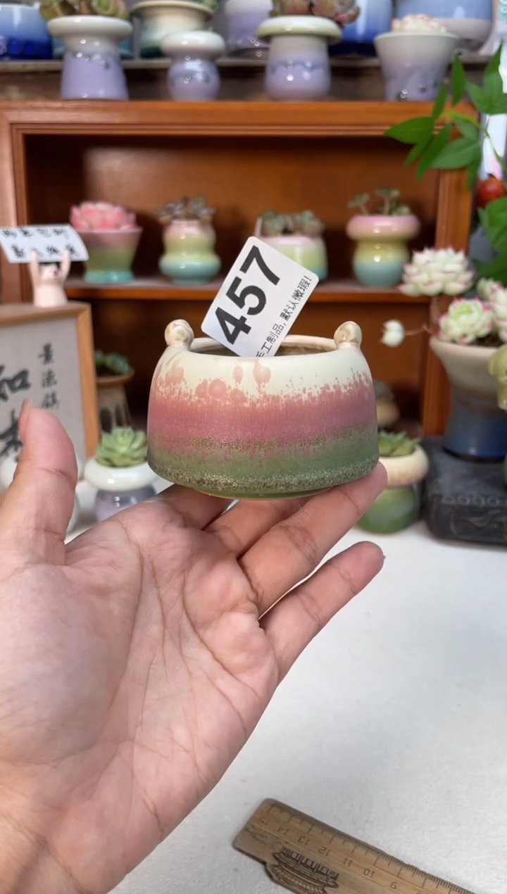 瓷片457知木小芳花盆
