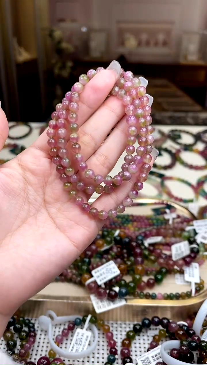 【闪购商品】碧玺/未镶嵌5mm+碧玺多圈多样性发货