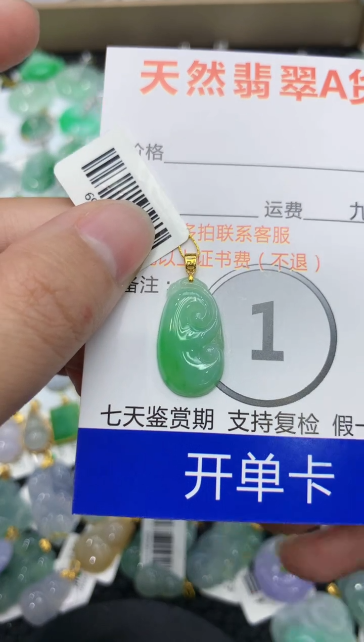 【闪购商品】翡翠颈饰18K金镶嵌111111111111