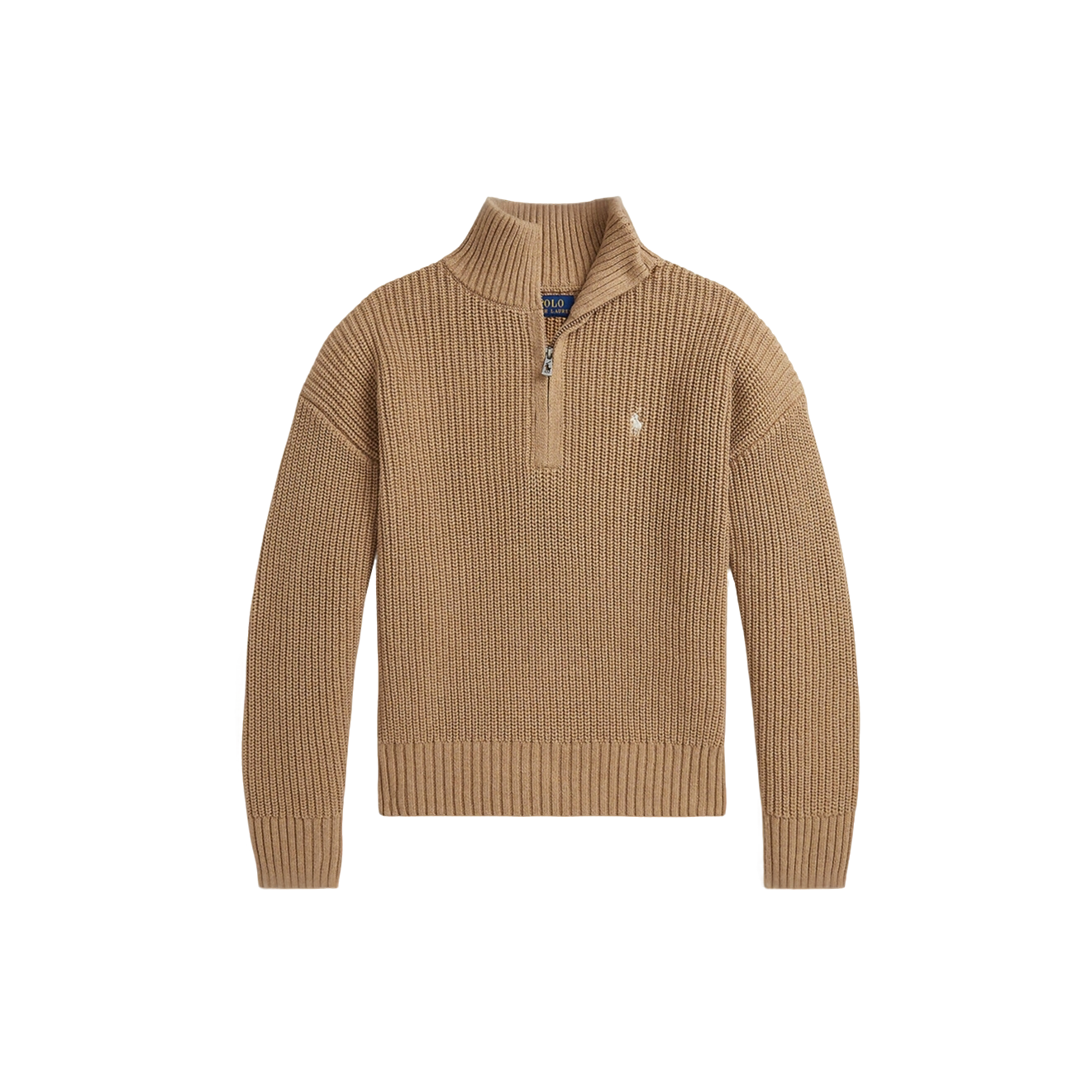 POLO RALPH LAUREN拉夫劳伦 大童绞花休闲针织半拉链313978868001