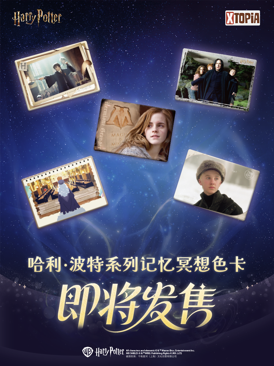 极梦岛XTOPiA x哈利·波特系列记忆冥想色卡卡牌盲盒