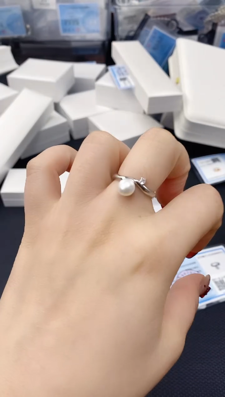 未镶嵌耳饰淡水珍珠JZ1010