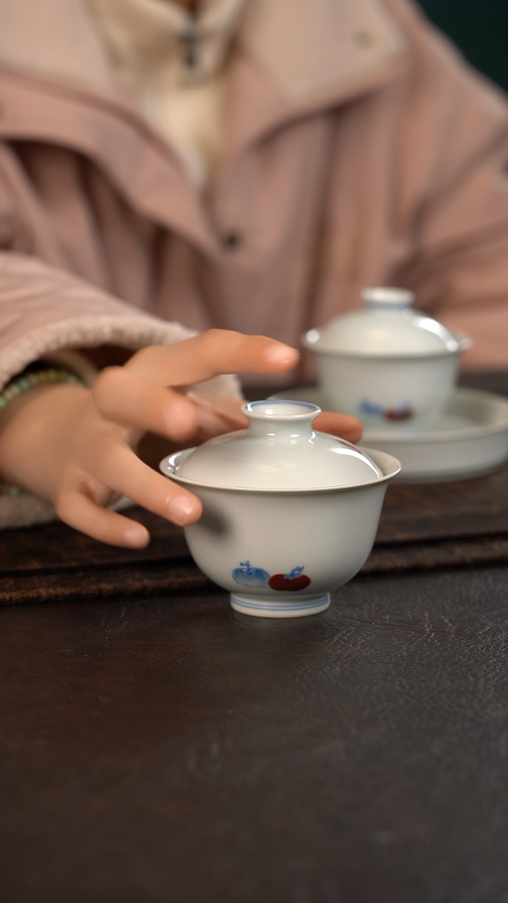 【闪购商品】杯聚澜堂事事如意大盖碗