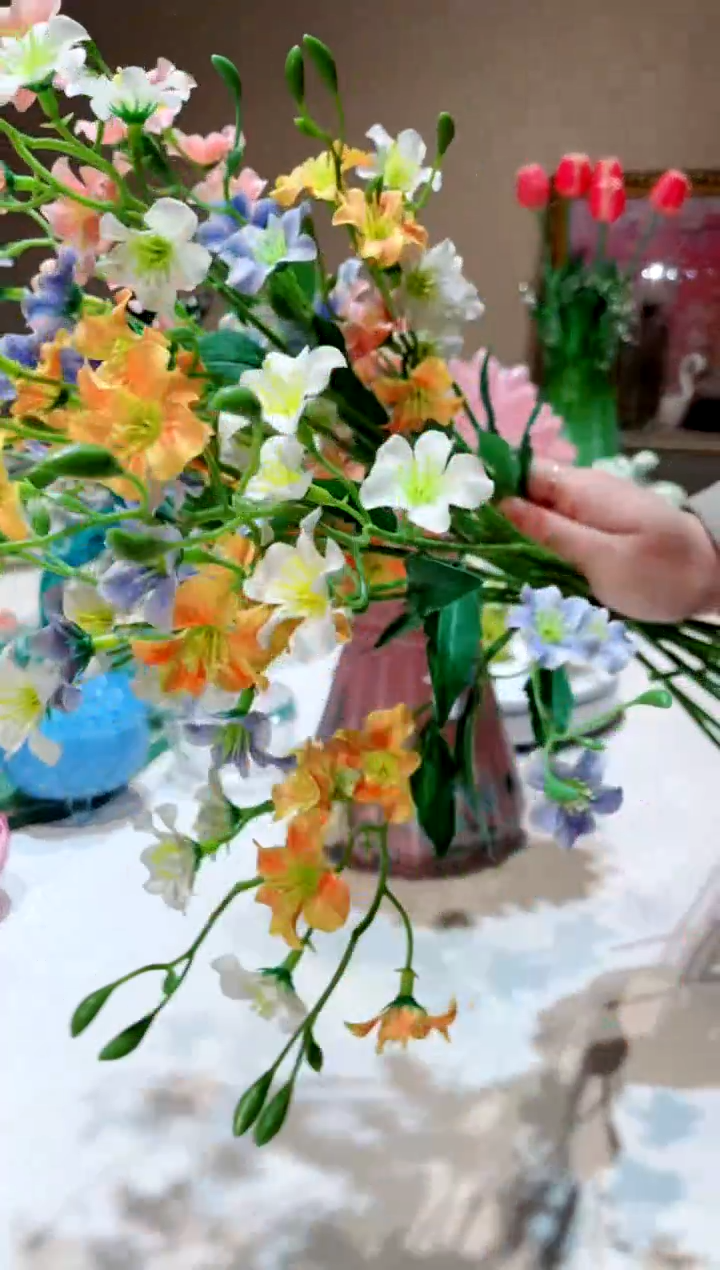 【闪购商品】琉璃手工艺品   8只勿忘我花花