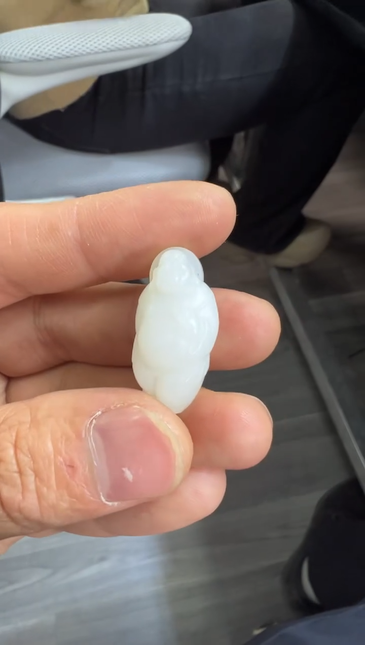 颈饰未镶嵌和田玉L***呀天泰白玉挂件
