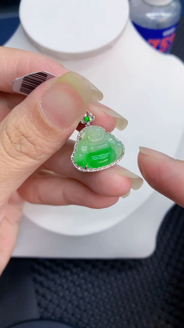 【闪购商品】翡翠颈饰18K金镶嵌            8