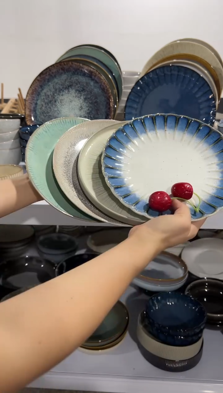 陶瓷外贸尾货瑕疵满20包邮X4小盘