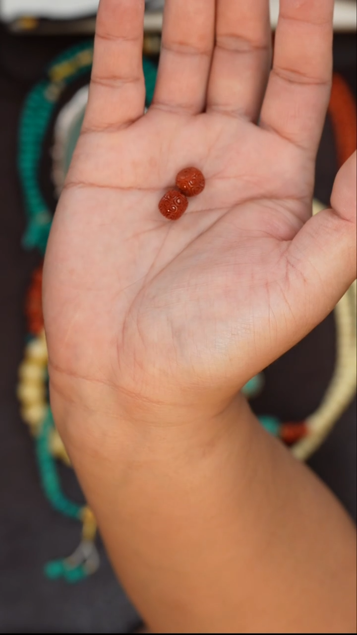 【闪购商品】南红玛瑙配饰未镶嵌南红配饰1对