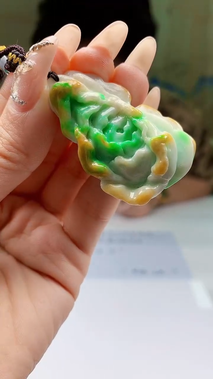 【闪购商品】定制翡翠未镶嵌4688ty-毛货挂件81