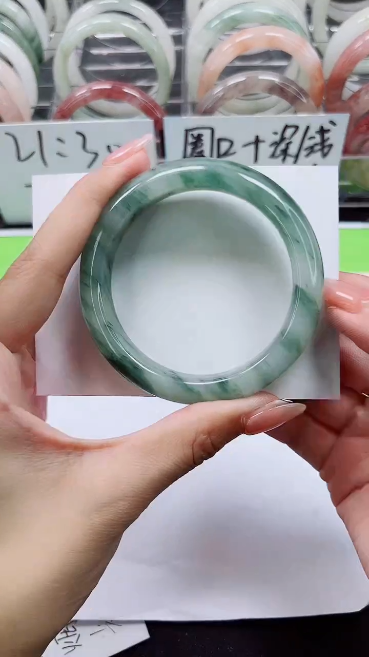 【闪购商品】石英质玉手镯合金A196-53/54