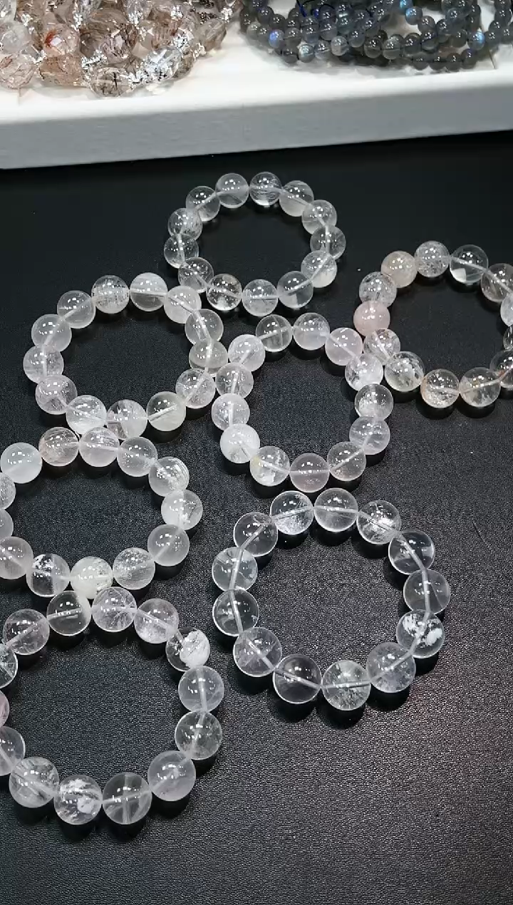 【闪购商品】水晶手串未镶嵌15g多样性发其一/1条15mm默认微瑕