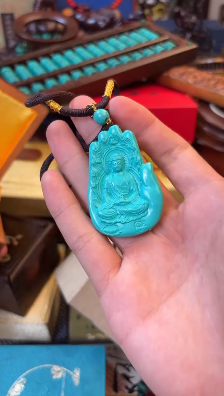 滴血莲花菩提吊坠--------瓷--------85875