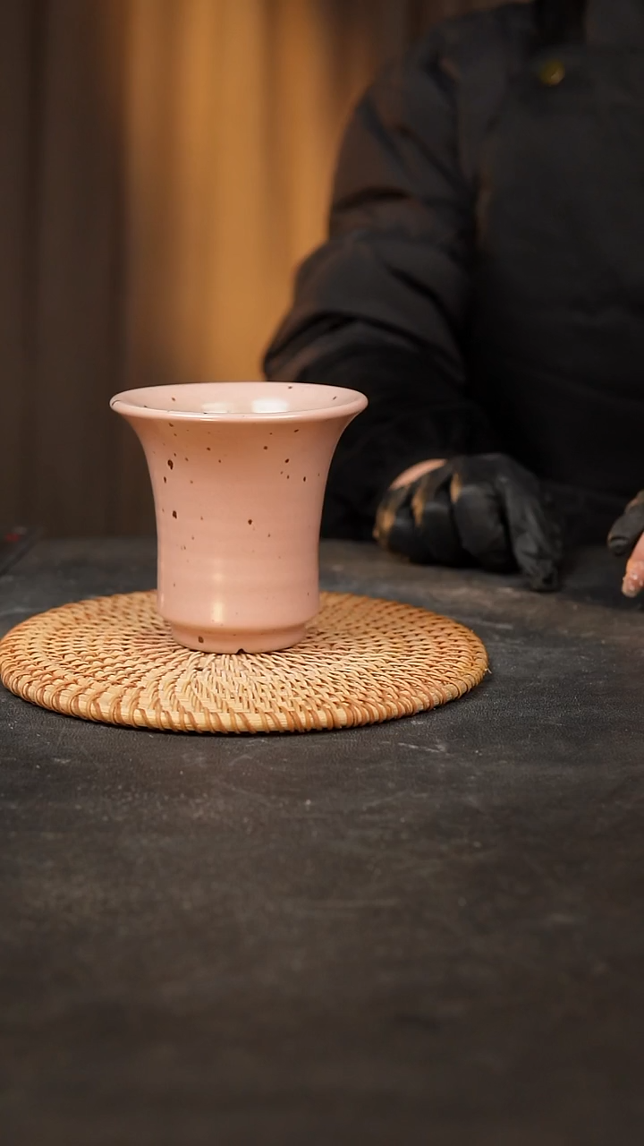 【闪购商品】瓷片泥泥手工花盆口8高10