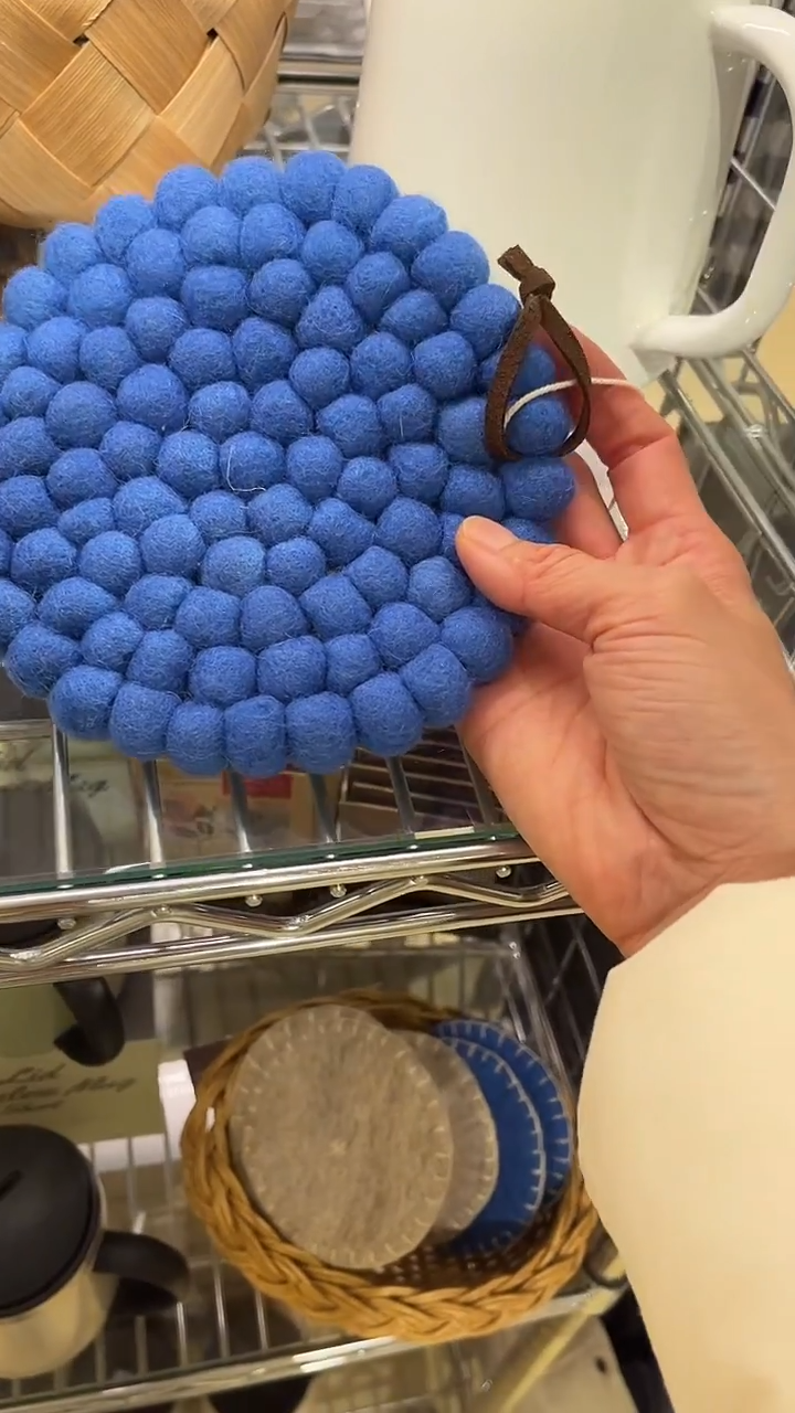 【预售】大号蓝色圆锅垫*1