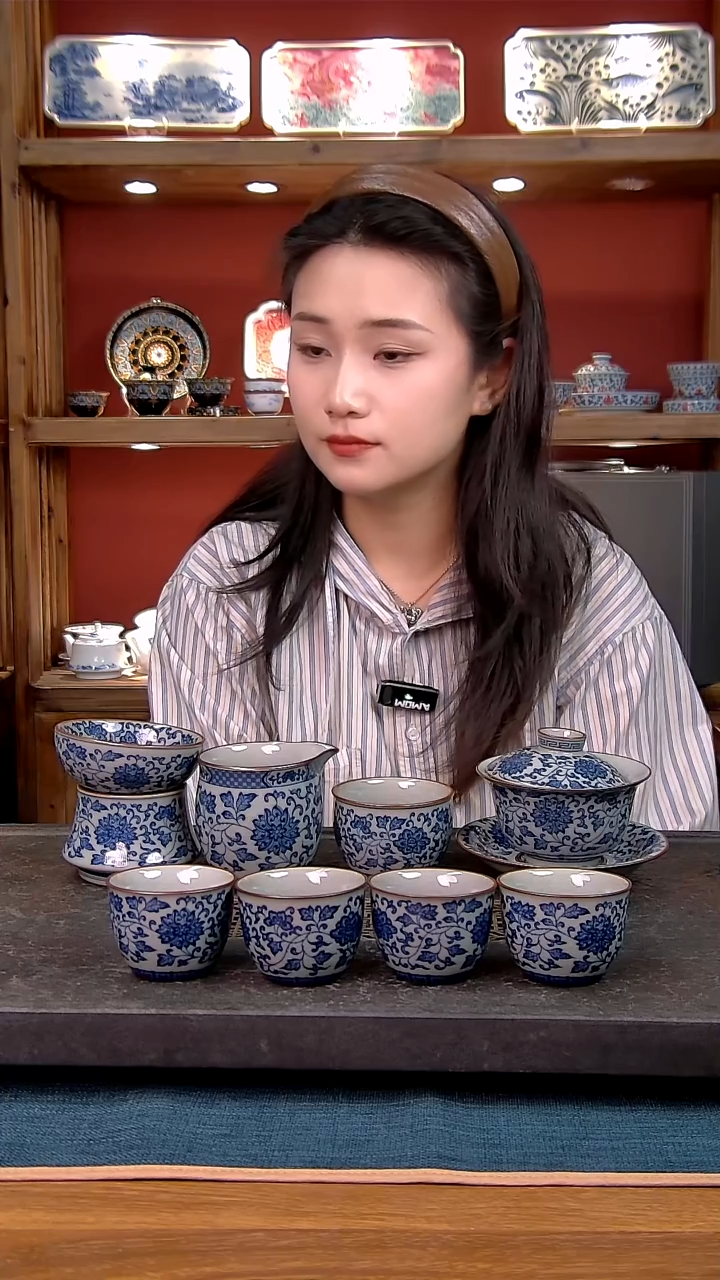 简装家用款8件套 老陶泥开片纹陶瓷茶具