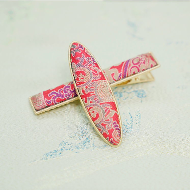 【知音悦己】宋锦国风手工精美发夹