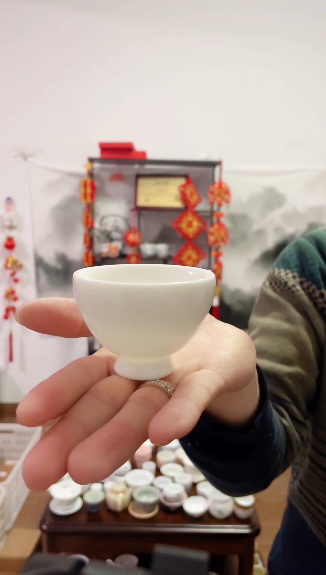 【闪购商品】【瓷心匠物】直播间福利专款高脚润白瓷杯