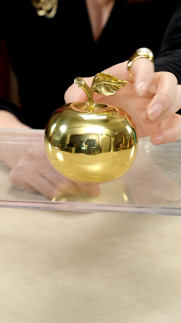 黄铜黄铜材质金苹果一个