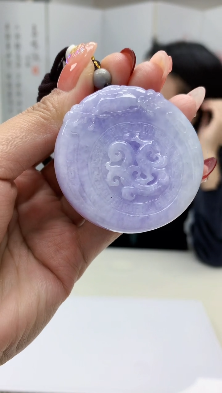 【闪购商品】定制翡翠未镶嵌3123MM-毛货挂件79