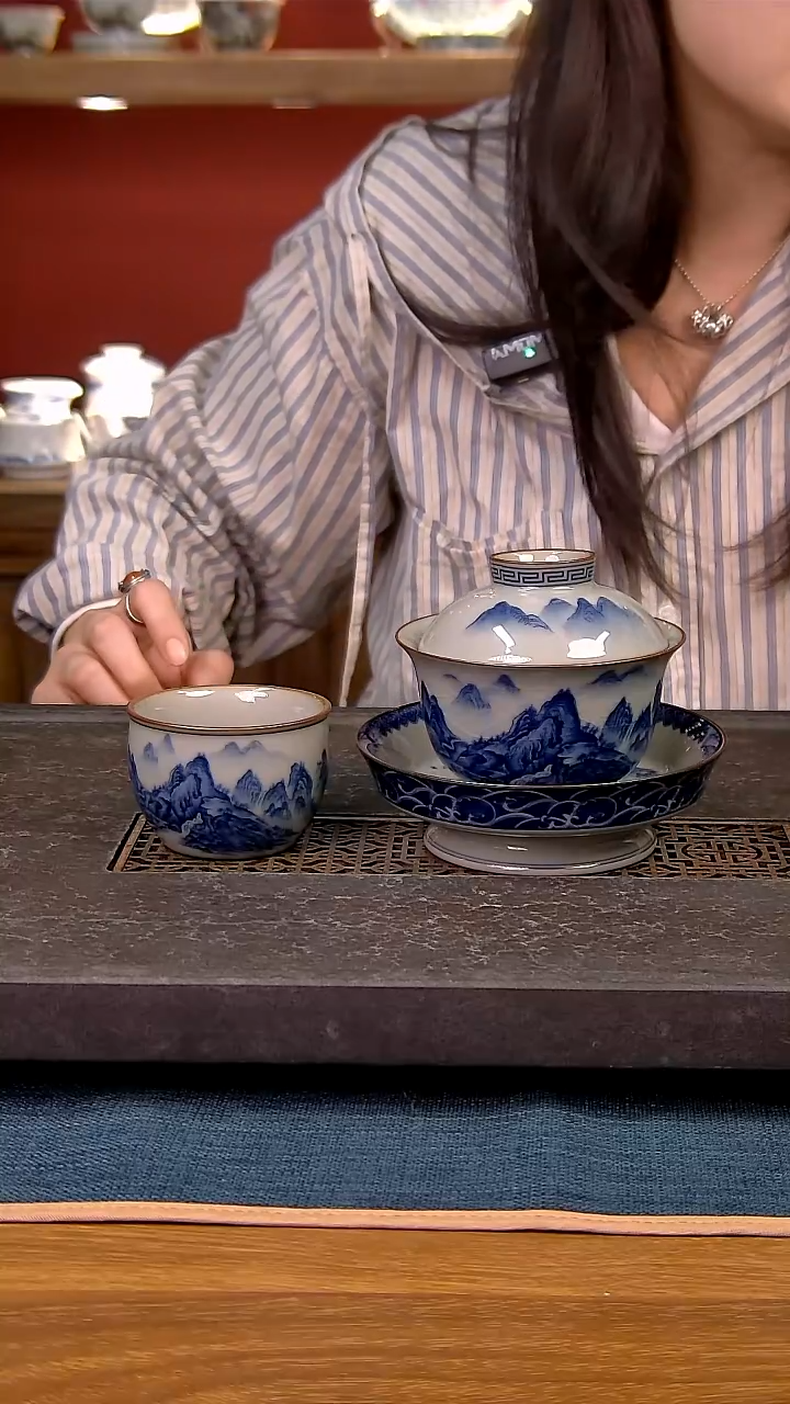 简装家用款2件套 老陶泥开片纹陶瓷茶具