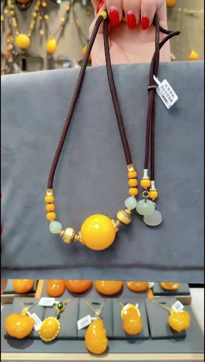 【闪购商品】蜜蜡颈饰未镶嵌H243蜜蜡吊坠