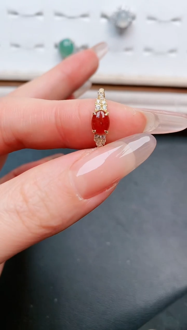 【闪购商品】翡翠戒指银S925镶嵌....