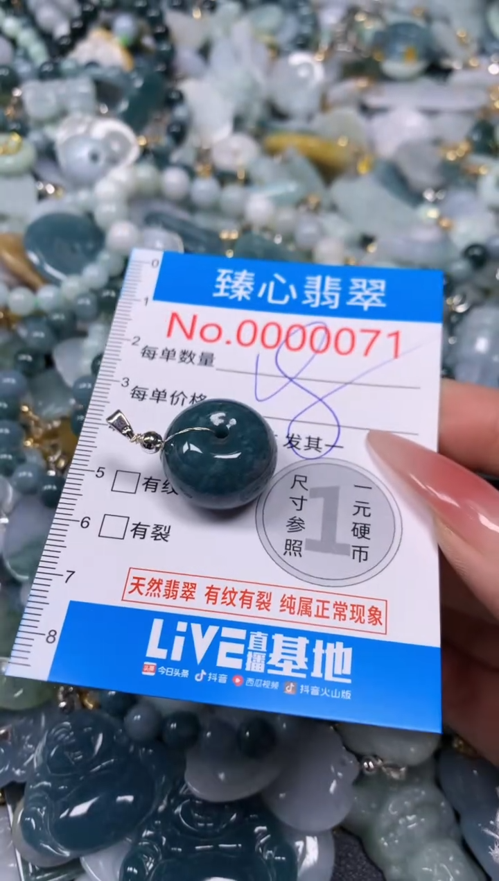 【闪购商品】翡翠颈饰未镶嵌含绳0000031