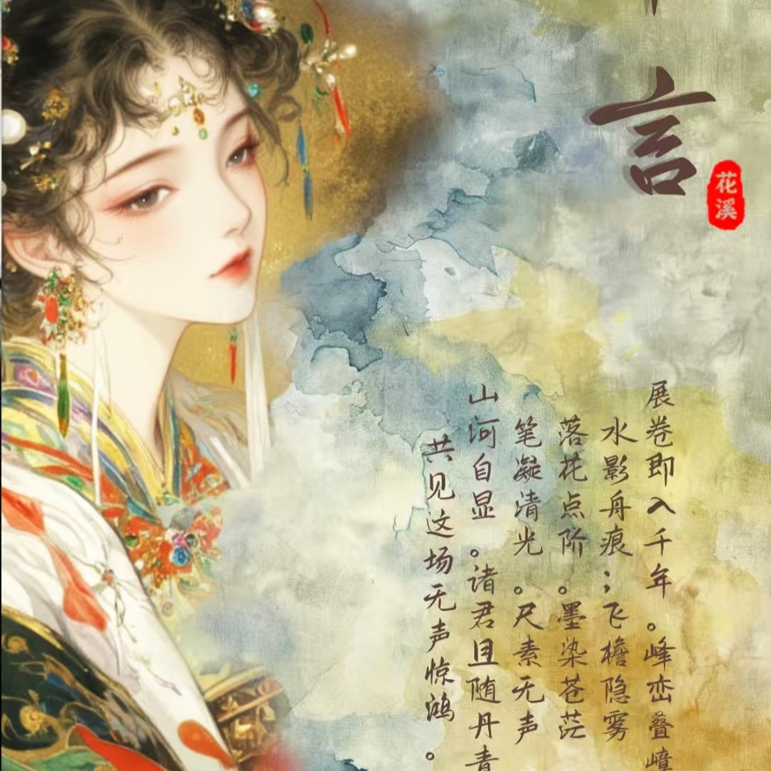 【花溪工作室】 《椿山漫》原创国风收藏卡