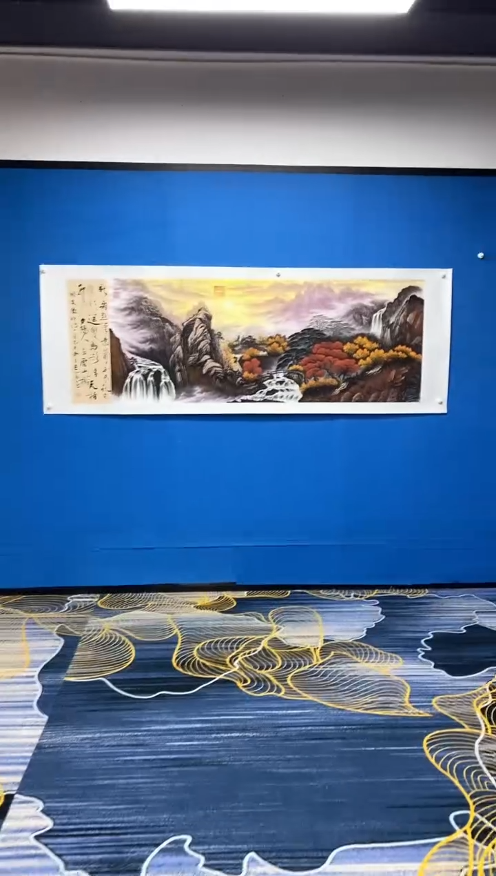 【闪购商品】国画张巨富  6尺题诗山水4