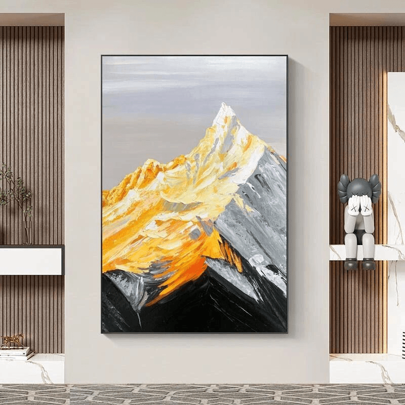 手工砂岩肌理画光辉灿烂现代大气客厅抽象挂画壁画沙发背景墙玄关