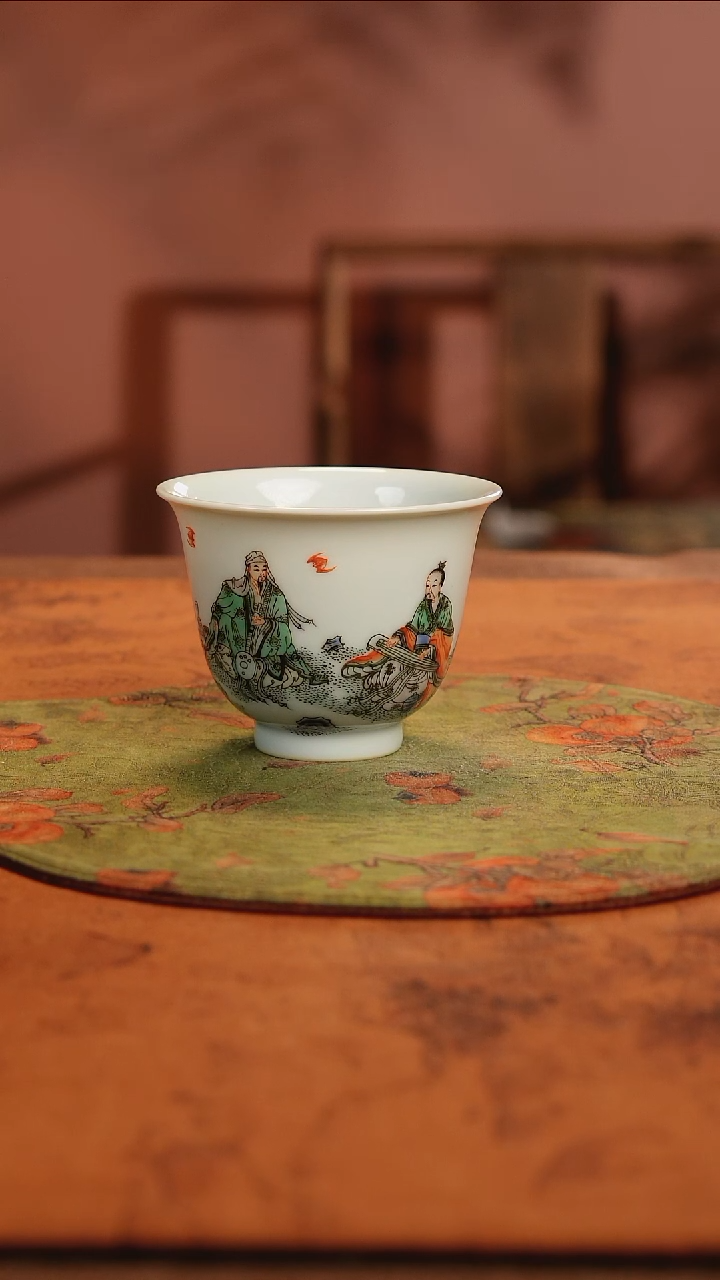 【闪购商品】江华彬亲工古艺华彩伯牙鼓琴