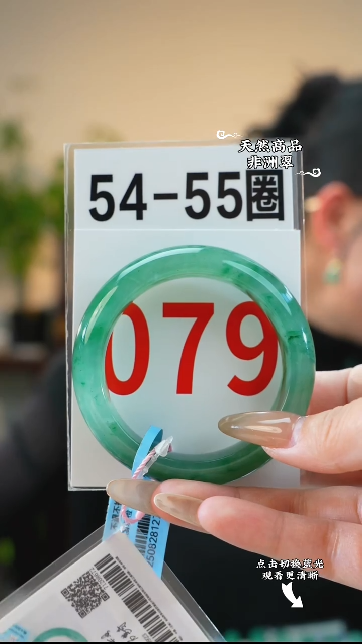 未镶嵌手镯石英质玉（非洲翠）5455