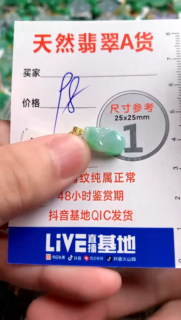 【闪购商品】翡翠颈饰18K金镶嵌13007724