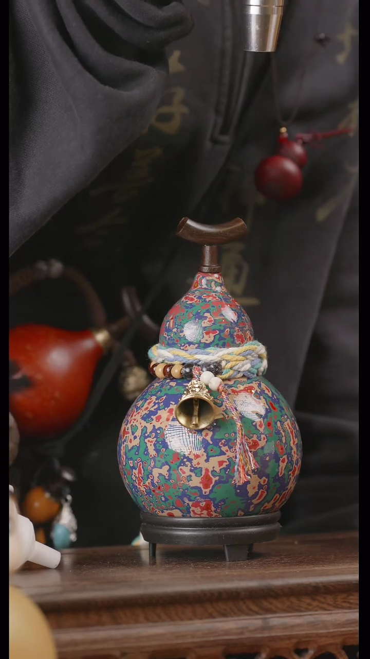 【闪购商品】157号精品天然大漆工艺防渗内胆酒葫芦~