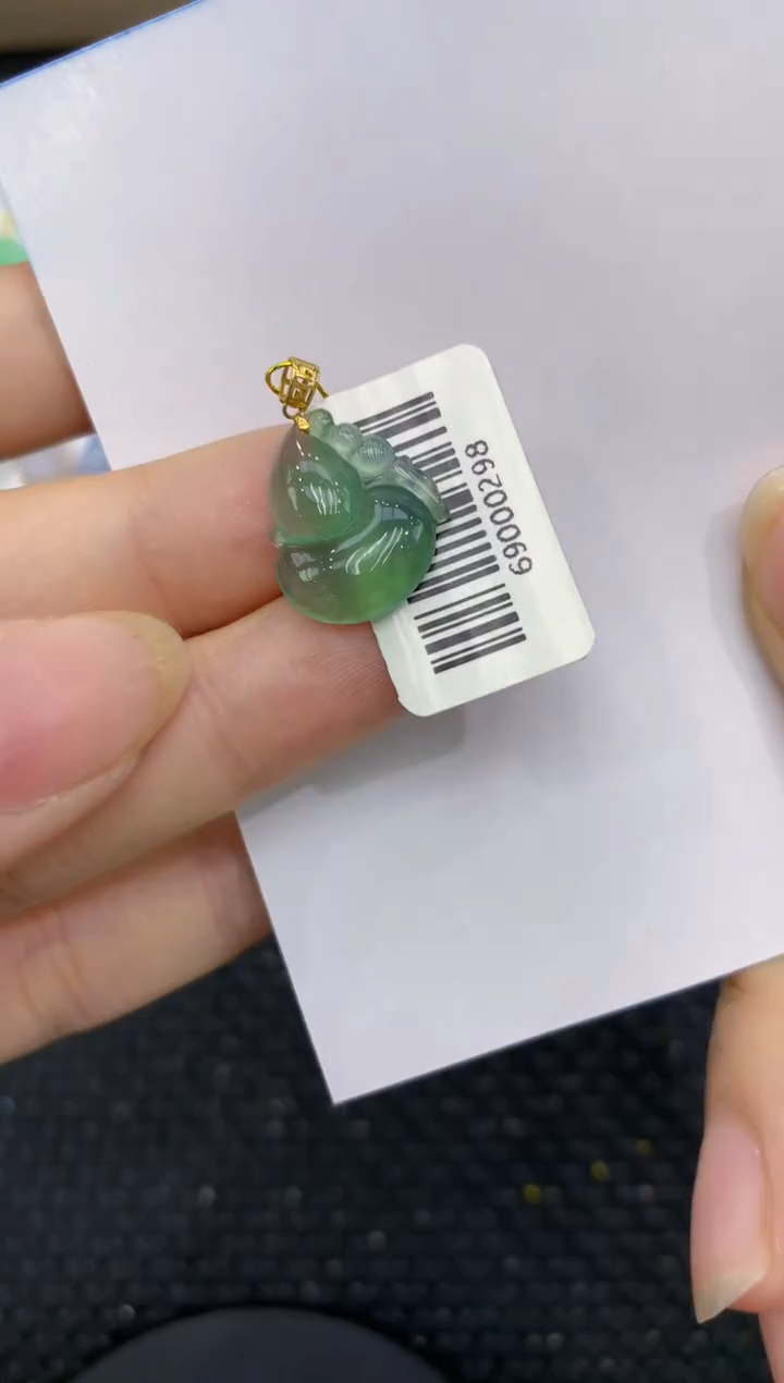 【闪购商品】翡翠颈饰18K金镶嵌11111111111