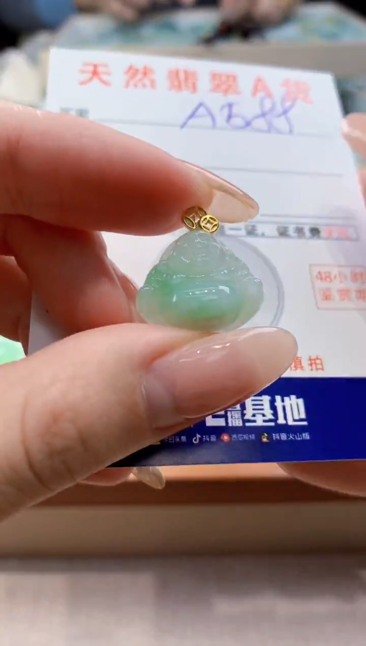 颈饰未镶嵌翡翠天然翡翠挂件