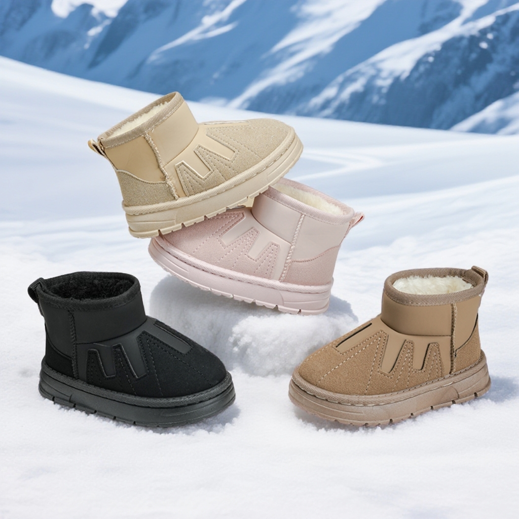 大棉儿童2025冬季新款雪地靴女童韩版厚底加厚棉靴加绒防滑棉鞋