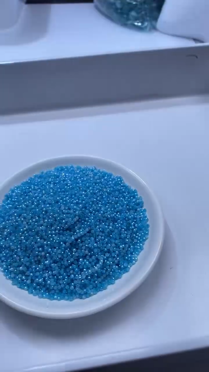 颈饰未镶嵌水晶X138蓝色碧玺2mm*80颗