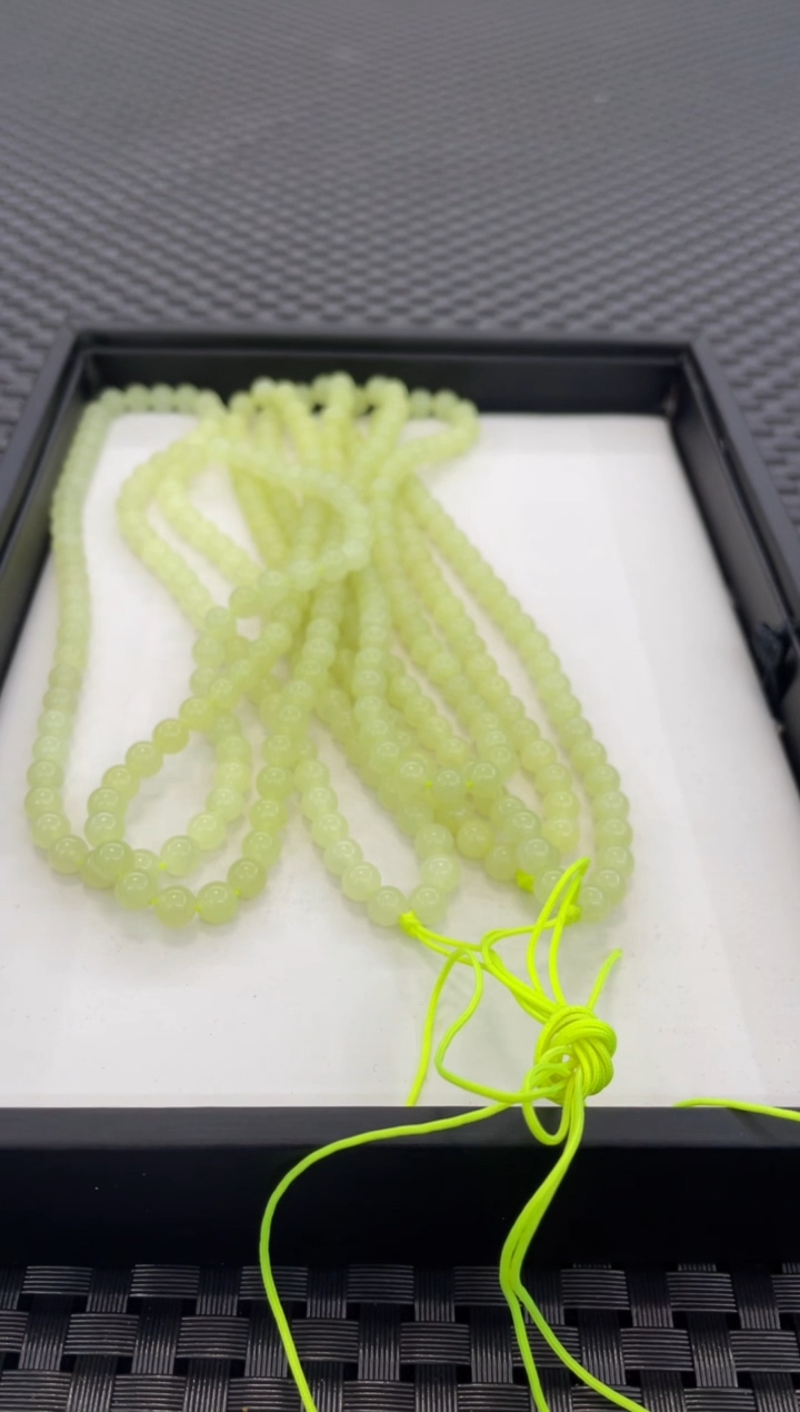 项链未镶嵌和田玉108颗挂件链（多样性发一件）PP90