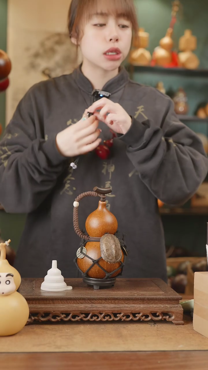 【闪购商品】28号精品天然大漆工艺防渗内胆酒葫芦~
