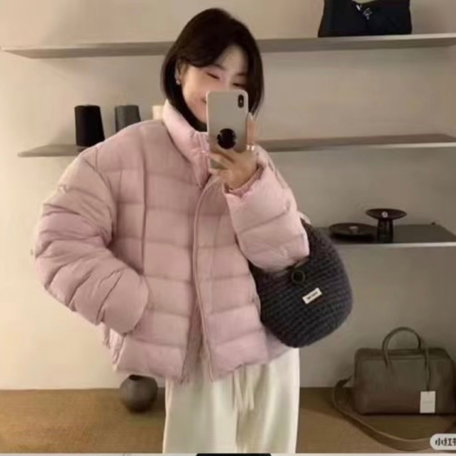 2025新款文艺立领休闲面包服小个子泡芙外套