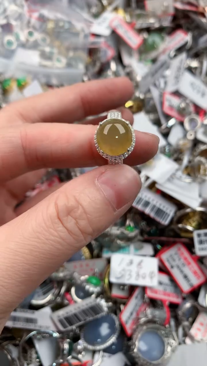 未镶嵌戒指翡翠777----6