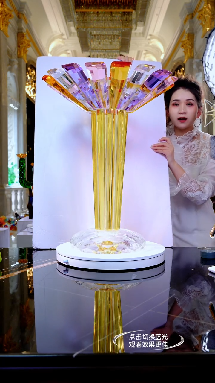 琉璃摆件LF0268璀璨边几