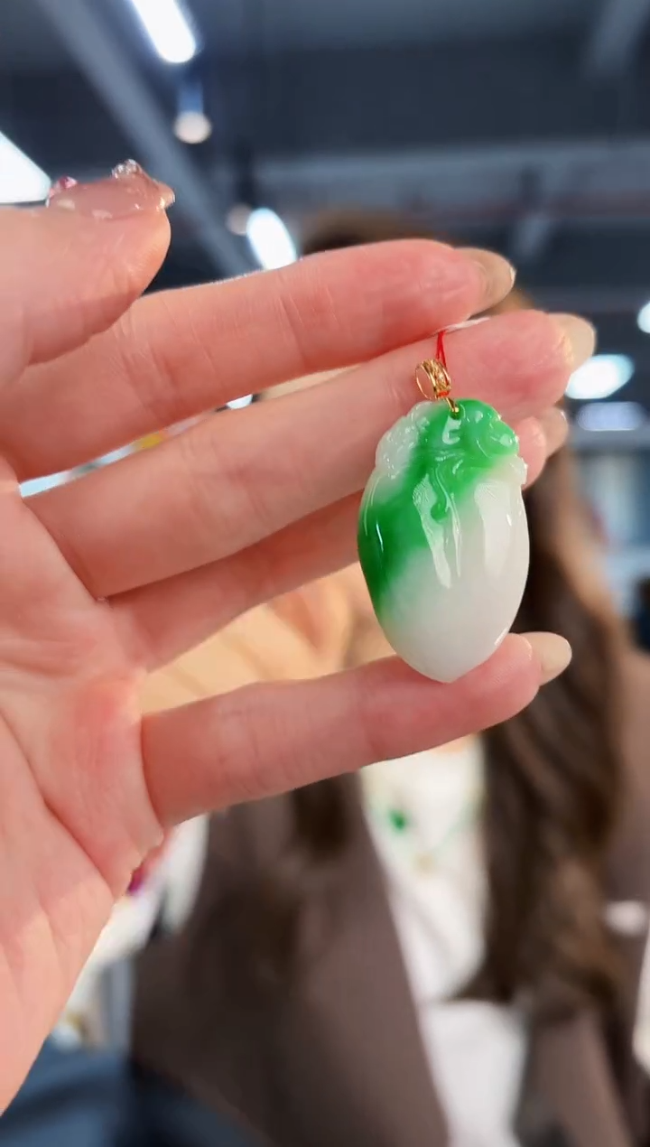 【闪购商品】翡翠颈饰18K金镶嵌缅料A货/支持复检/一件