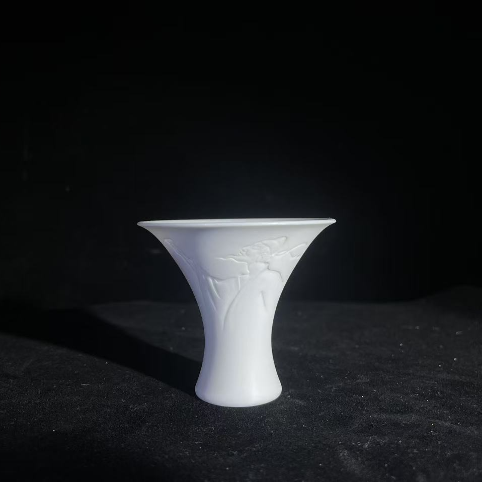 李白浮雕杯（带包装盒）手工陶瓷白瓷