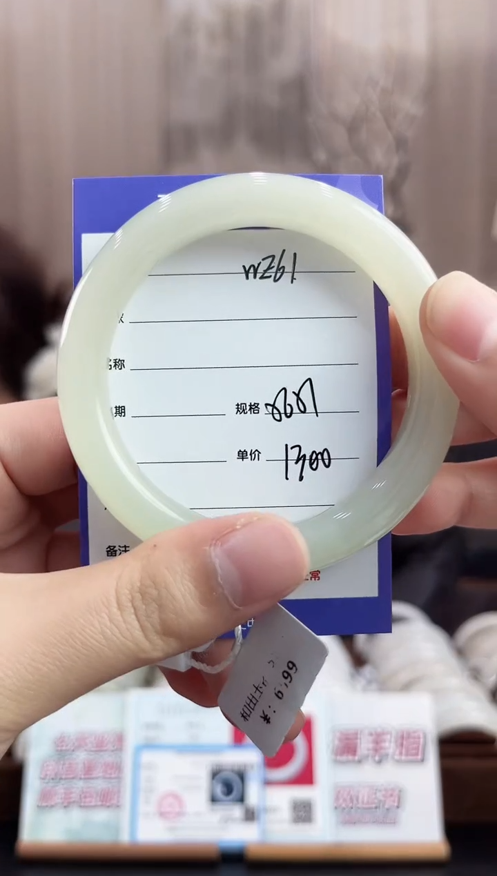 未镶嵌手镯和田玉WE61微色差