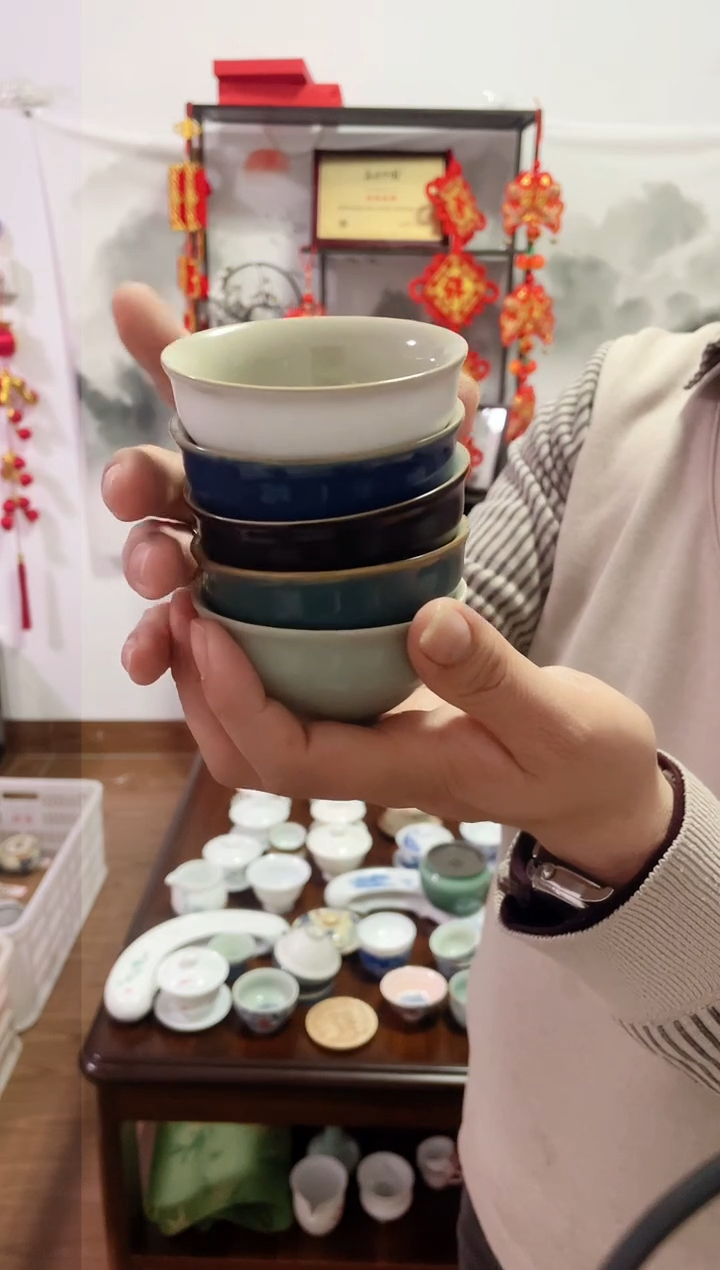 【闪购商品】【瓷心匠物】直播间福利专款五福碗杯5个