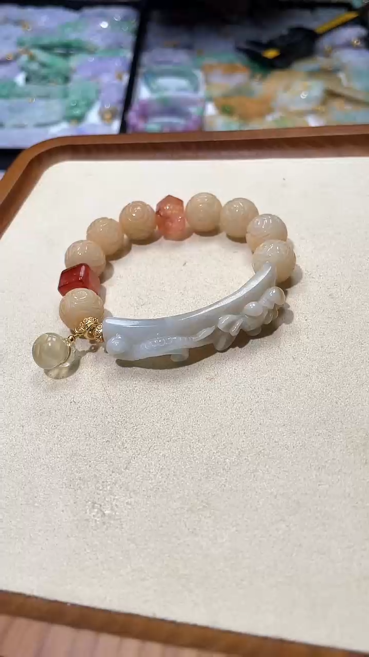 【闪购商品】翡翠手链未镶嵌手牌